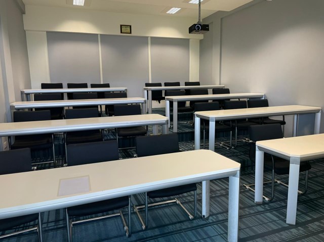 Ideal for Small Lecture or Discussions

- Max Capacity: 25 pax
- Equipped with: Projector & Projector Screen.

** Subject to COVID-19 situation